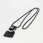 Wholesale Universal 2 in 1 Cell Phone Necklace Strap with Ring Stand Holder (Black)